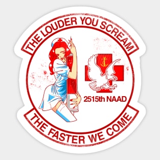 2515th U.S. Navy Air Ambulance Detachment Pin Up Sticker